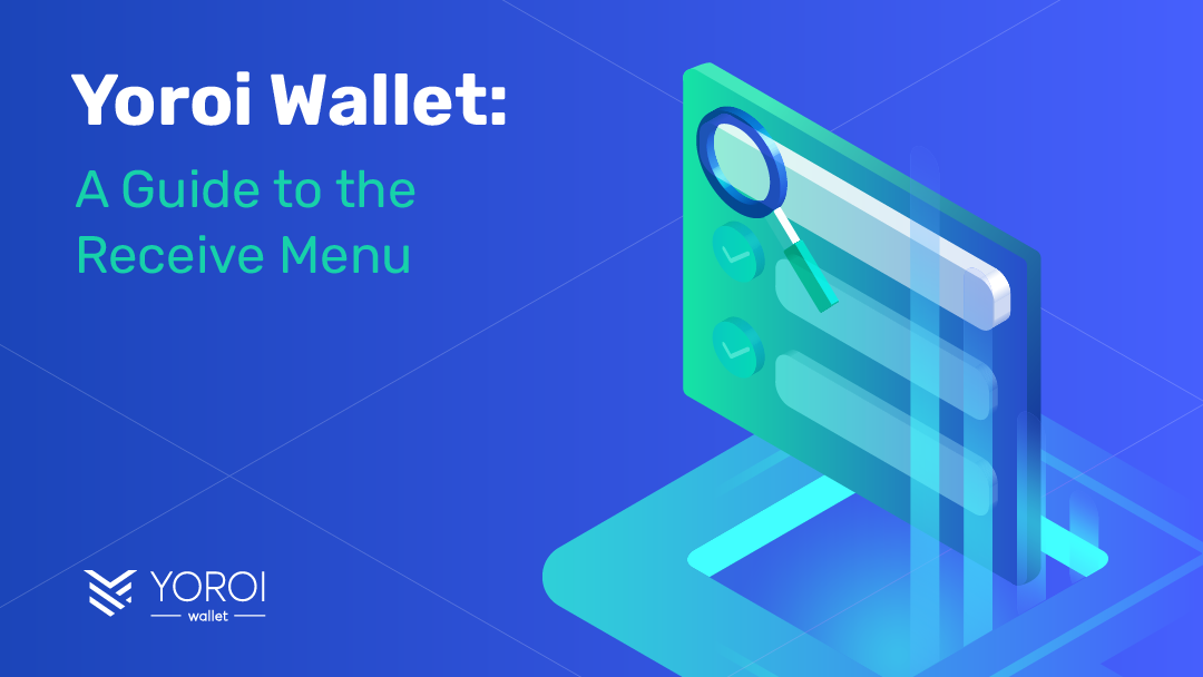 Yoroi Wallet Cardano Blockchain Receive Menu