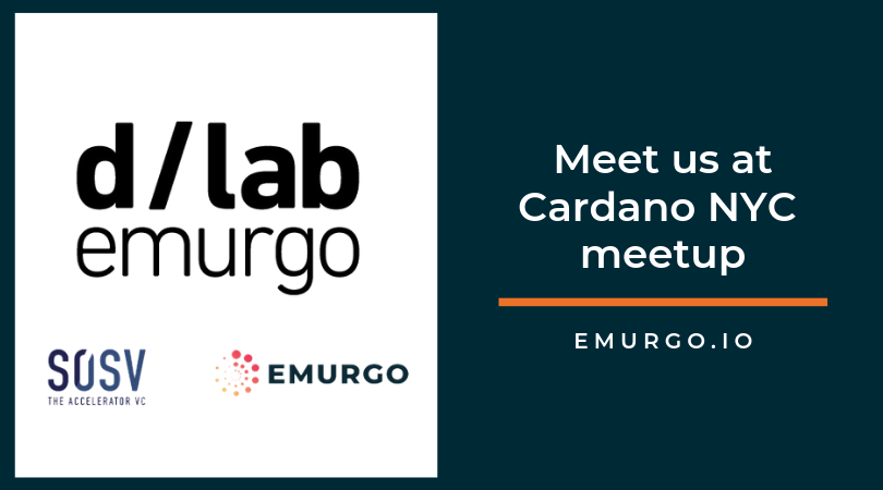 Cardano partner, EMURGO, and SOSV Launch dLabs; Meet the Teams at Cardano NYC meetup