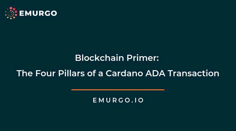 Blockchain Primer: The Four Pillars of a Cardano ADA Transaction